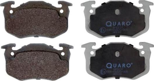 QUARO QP0137 - Kit de plaquettes de frein, frein à disque parts5.com