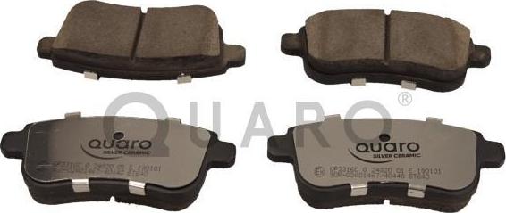 QUARO QP3316C - Sada brzdových destiček, kotoučová brzda parts5.com