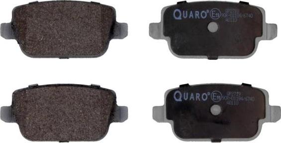 QUARO QP2719 - Komplet zavornih oblog, ploscne (kolutne) zavore parts5.com