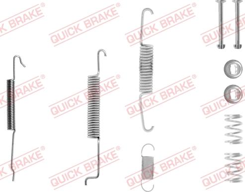 QUICK BRAKE 10506801R - Set accesorii, sabot de frana parts5.com