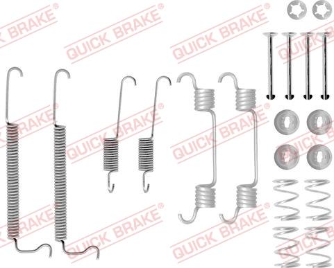 QUICK BRAKE 1050849 - Juego de accesorios, zapatas de freno parts5.com