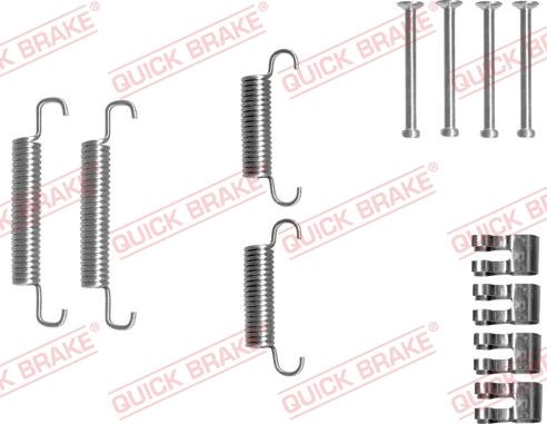 QUICK BRAKE 105-0839 - Set accesorii, saboti frana parcare parts5.com