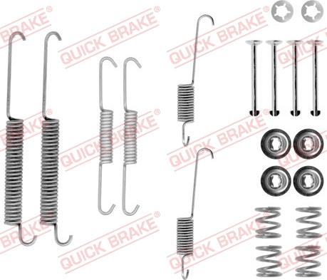 QUICK BRAKE 1050754 - Zestaw dodatków, szczęki hamulcowe parts5.com