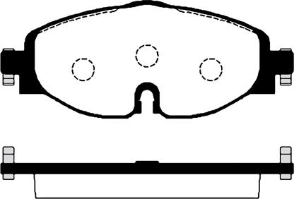 VAG 2K5 698 151 C - Sada brzdových platničiek kotúčovej brzdy parts5.com