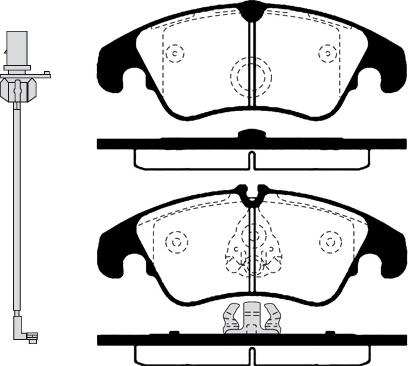 Valeo 302496 - Brake Pad Set, disc brake parts5.com