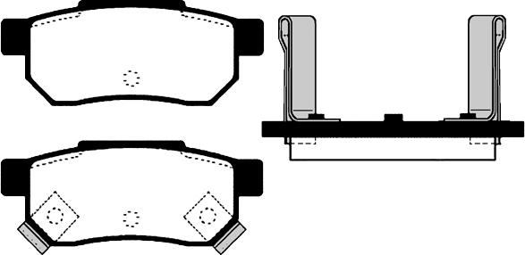 FORMA 604 - Komplet pločica, disk-kočnica parts5.com