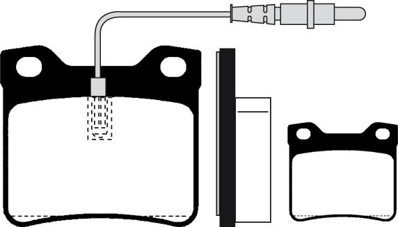 Mercedes-Benz 0024204820 - Set placute frana,frana disc parts5.com