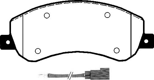 KRAFT AUTOMOTIVE 6002308 - Set placute frana,frana disc parts5.com