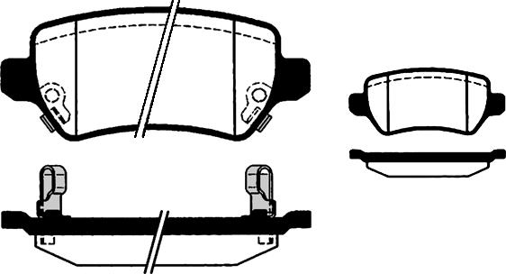 Valeo 302410 - Komplet zavornih oblog, ploscne (kolutne) zavore parts5.com