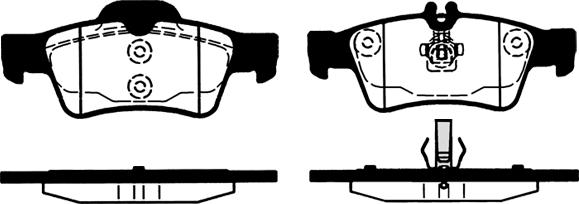 KRAFT AUTOMOTIVE 6011155 - Zestaw klocków hamulcowych, hamulce tarczowe parts5.com