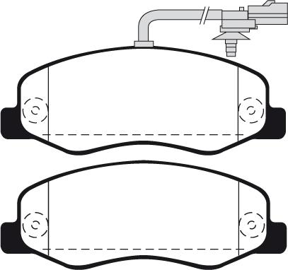 KRAFT AUTOMOTIVE 6011901 - Komplet pločica, disk-kočnica parts5.com