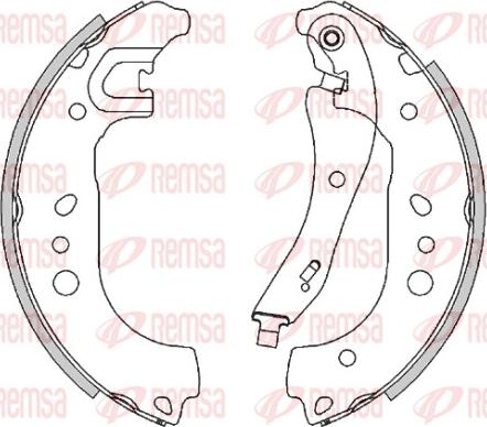 Remsa 4495.00 - Brake Shoe, Drum brakes parts5.com