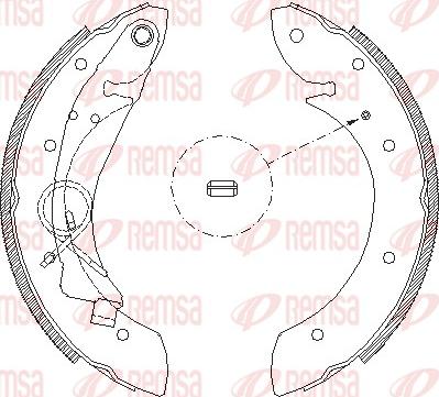 Remsa 4419.00 - Brzdové pakny parts5.com