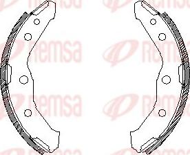 Remsa 4547.00 - Brzdové čeľuste parts5.com