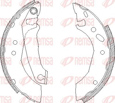 Remsa 4507.00 - Sabot frana parts5.com