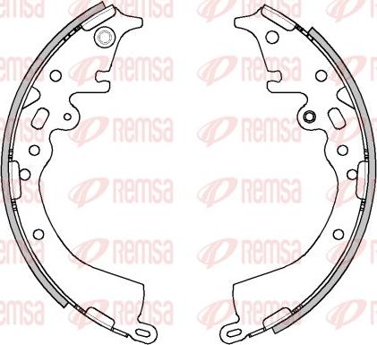 Remsa 4538.00 - Fren pabucu parts5.com