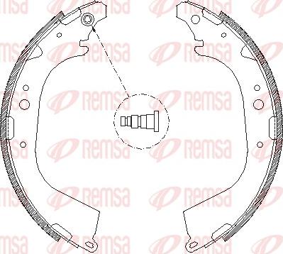 Remsa 4650.01 - Mâchoire de frein parts5.com