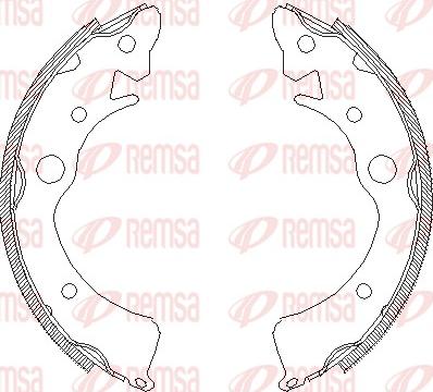 Remsa 4096.00 - Szczęka hamulcowa parts5.com