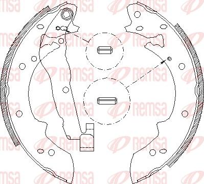 Remsa 4027.01 - Szczęka hamulcowa parts5.com