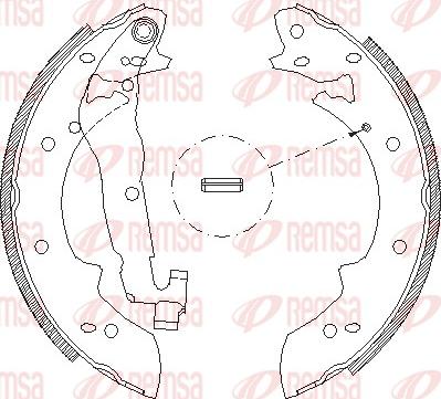 Remsa 4027.02 - Kočiona papuča parts5.com