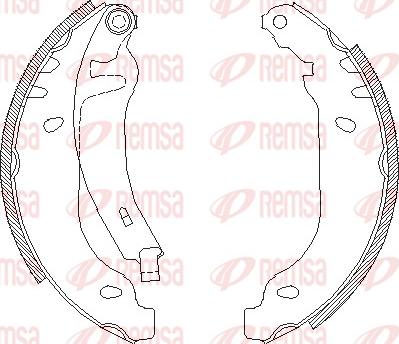 Remsa 4169.02 - Fékpofa parts5.com