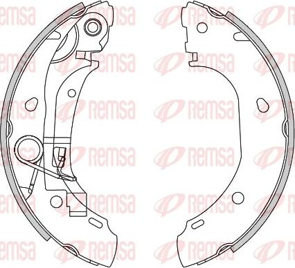 Remsa 4163.00 - Brake Shoe, Drum brakes parts5.com