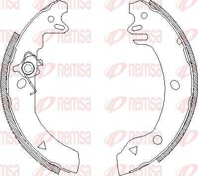 Remsa 4186.00 - Fékpofa parts5.com