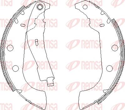 Remsa 4135.01 - Fékpofa parts5.com