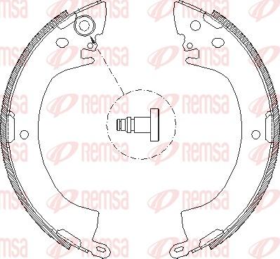 Remsa 4122.00 - Szczęka hamulcowa parts5.com