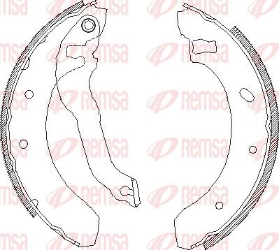 Remsa 4395.00 - Sabot frana parts5.com