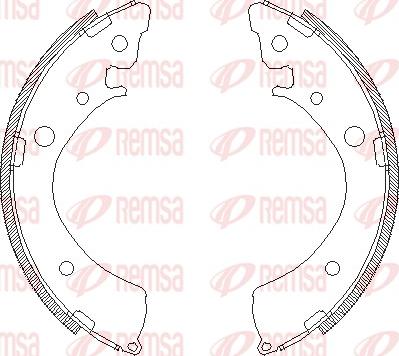 Remsa 4367.00 - Szczęka hamulcowa parts5.com