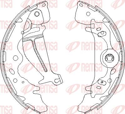 Remsa 4219.00 - Bremsbacke parts5.com