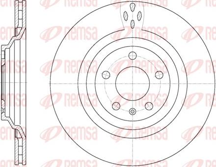 Remsa 6970.10 - Brake Disc parts5.com