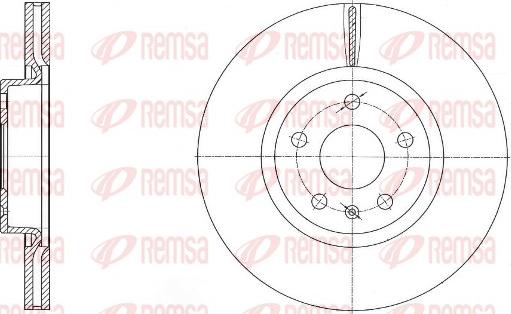 Remsa 6972.10 - Тормозной диск parts5.com