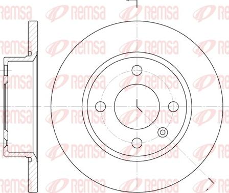 Remsa 6425.00 - Jarrulevy parts5.com