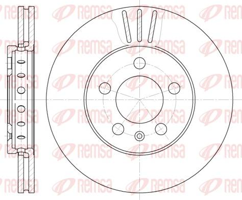 Remsa 6545.10 - Спирачен диск parts5.com