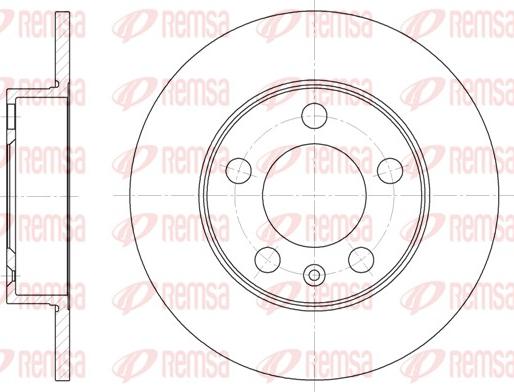 Remsa 6547.00 - Brzdový kotouč parts5.com