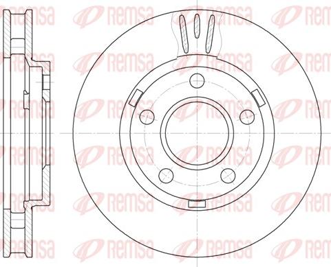 Remsa 6581.10 - Disco de freno parts5.com