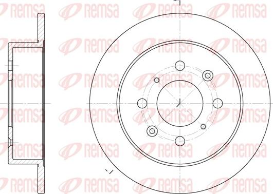 Remsa 6521.00 - Disco de freno parts5.com