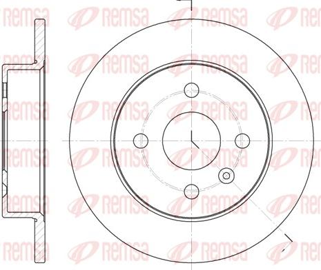 Remsa 6570.00 - Tarcza hamulcowa parts5.com