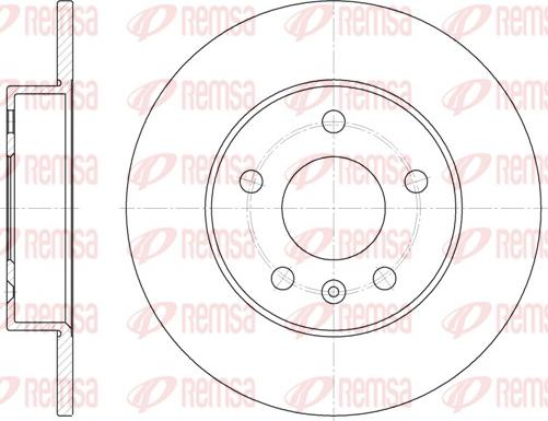 Remsa 6578.00 - Tarcza hamulcowa parts5.com