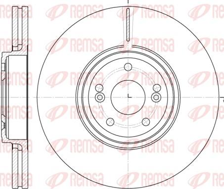 Remsa 6695.10 - Féktárcsa parts5.com