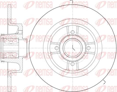 Remsa 6698.20 - Brake Disc parts5.com