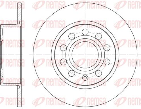 Remsa 6649.00 - Jarrulevy parts5.com