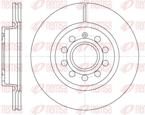 Remsa 6647.10 - Brzdový kotúč parts5.com