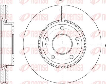 Remsa 6663.10 - Brake Disc parts5.com