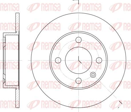 Remsa 6616.00 - Δισκόπλακα parts5.com