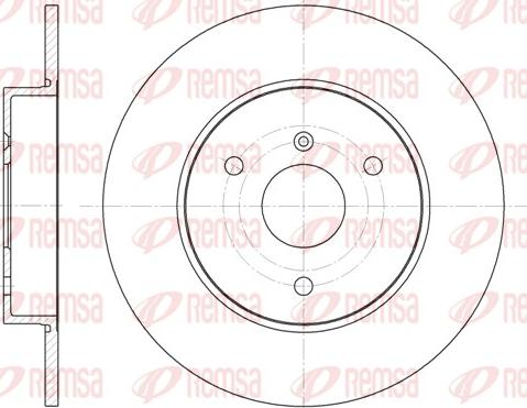 Remsa 6617.00 - Zavorni kolut parts5.com