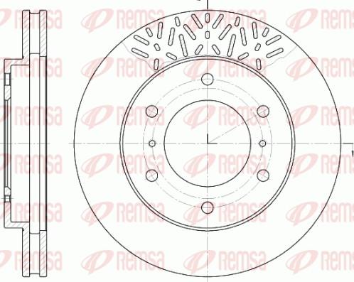 Remsa 6639.10 - Brake Disc parts5.com