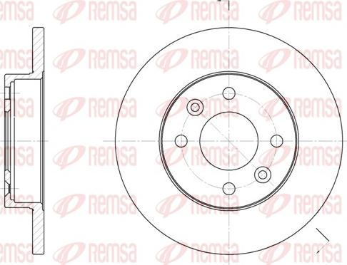 Remsa 6067.00 - Brake Disc parts5.com